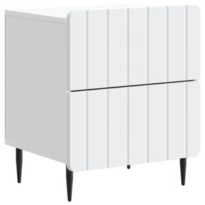 vidaXL &Scaron;alia lovos spintelė Balta 43 x 34,5 x 49,5 cm Apdirbta mediena