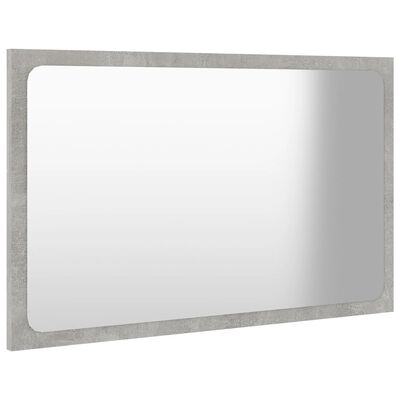vidaXL Vonios kambario veidrodis, betono pilkas, 60x1,5x37cm, MDP