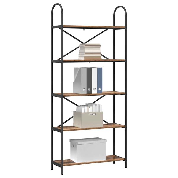 vidaXL Knygų lentyna Senas medis 80 x 30 x 183 cm Apdirbta mediena