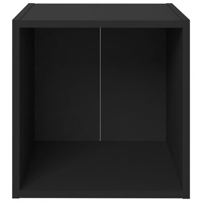 vidaXL Televizoriaus spintelės, 4vnt., juodos, 37x35x37cm, MDP