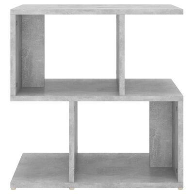 vidaXL Naktinė spintelė, betono pilkos spalvos, 50x30x51,5cm, MDP