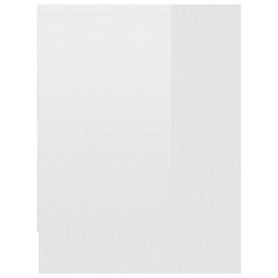 vidaXL Naktinė spintelė, baltos spalvos, 40x30x40cm, MDP, ypač blizgi