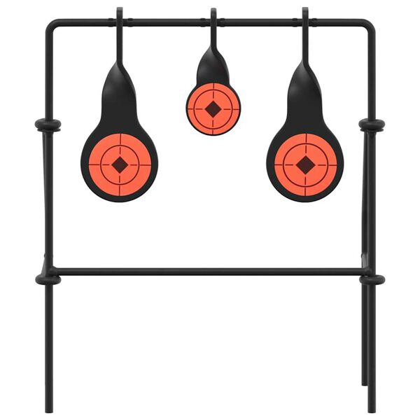 vidaXL Reguliuojamas taikinys Juoda 26 x 13 x 31 cm Plienas