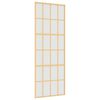 vidaXL Stumdomos durys, auksinės, 76x205cm, ESG stiklas ir aliuminis