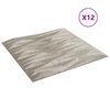 vidaXL Sienų plok&scaron;tės 12 pcs Stone Beton 50 x 50 cm XPS Putplastis