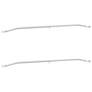 vidaXL Tentų laikiklis priekaboms 2 vnt. Sidabrinė 102-155 cm