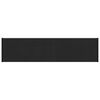 vidaXL Langų palangė Juoda su medienos tekstūra 100 x 20 x 4,5 cm PVC