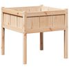 vidaXL Sodo vazonas Gamta 70 x 70 x 70 cm Kietos pu&scaron;ies mediena