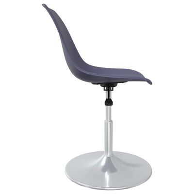 vidaXL Pasukamos valgomojo kėdės, 6vnt., violetinės spalvos, PP