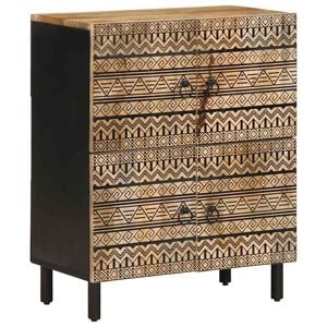 vidaXL indauja 60x33,5x75 cm Tvirtas neapdorotos medienos mangas