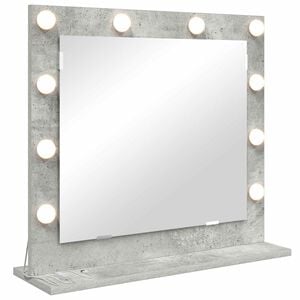 vidaXL Kosmetinis veidrodis Betono pilka 60 x 55 x 18 cm Stačiakampio