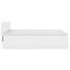 vidaXL Osmanų lovos rėmas su čiužiniu, balta, 140x200cm, dirbtinė oda