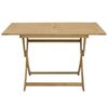vidaXL Sulankstomas sodo stalas, 120x70x75cm, akacijos masyvas