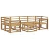 vidaXL Lauko sofos komplektas 7 pcs Balta 59 x 59 x 37 cm