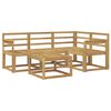 vidaXL Lauko sofos komplektas 5 pcs Balta 59 x 59 x 37 cm