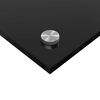 vidaXL Virtuvės užpakalinė plok&scaron;tė 2 pcs Juoda 80 x 60 cm