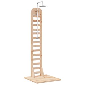 vidaXL Lauko du&scaron;as 223 cm Natūrali