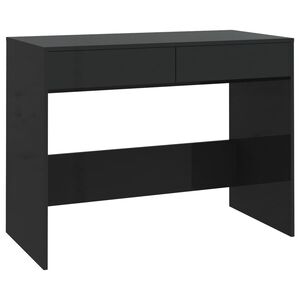 vidaXL Ra&scaron;omasis stalas, juodas, 101x50x76,5cm, apdirbta mediena