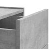 vidaXL Sieninė naktinė spintelė, betono pilkos spalvos, 45x30x35cm