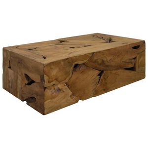 vidaXL Kavos staliukas, 90x50x30cm, rudas, tikmedis