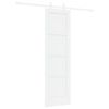 vidaXL Slankios durys 61 x 198,5 cm Apdirbta mediena Balta