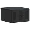 vidaXL Sieninis naktinis staliukas Juoda 33 x 34,5 x 20 cm