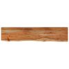 vidaXL Stalvir&scaron;is, 160x30x2,5cm, akacijos masyvas, su gyvu kra&scaron;tu