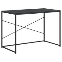vidaXL Kompiuterio stalas, juodos spalvos, 110x60x70cm, MDP