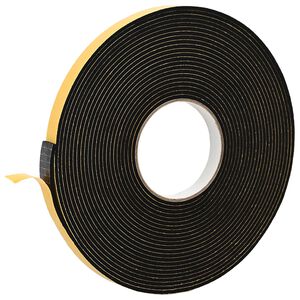 vidaXL Savigautinė putų juosta Juoda 20mm x 10m CR putplastis