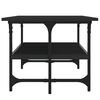 vidaXL Kavos staliukas, juodos spalvos, 100x50x40cm, apdirbta mediena
