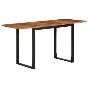 vidaXL Valgomojo stalas, 140x70x75cm, akacijos medienos masyvas