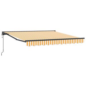 vidaXL Markizės rėmas Geltona ir balta 300 x 250 cm