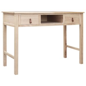 vidaXL Ra&scaron;omasis stalas, natūralios spalvos, 110x45x76 cm, mediena