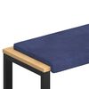 vidaXL Suoliuko pagalvė Aksomas Policijos mėlyna Gylis 35 cm