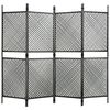 vidaXL Tvoros segmentas, antracito spalvos, 2,4x2m, poliratanas