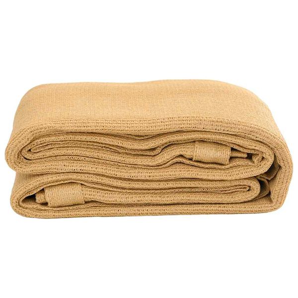 vidaXL Palapinės kilimėlis, smėlio spalvos, 300x400cm, HDPE