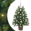 vidaXL Dirbtinė Kalėdų eglutė su 150 LED s stovu Žalia 75 cm PE ir PVC