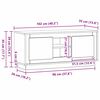 vidaXL Televizoriaus spintelė Senovinis medis 102 x 35 x 45 cm