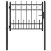 vidaXL Tvora vartai HORST 100 x 75 cm Metalas Juodas Užrakintas