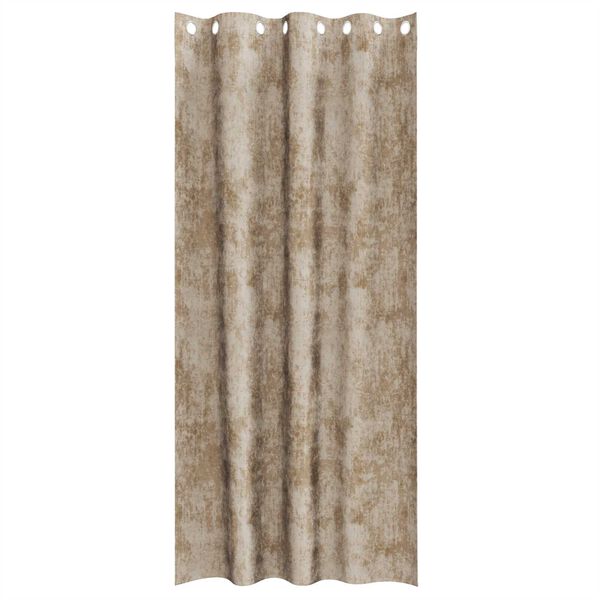 vidaXL Aksominio tipo užuolaidos 2 pcs šampano 245 x 140 cm Aksomas