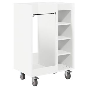 vidaXL Golfo spinta su ratu Paprastas Balta 65 x 45 x 98 cm