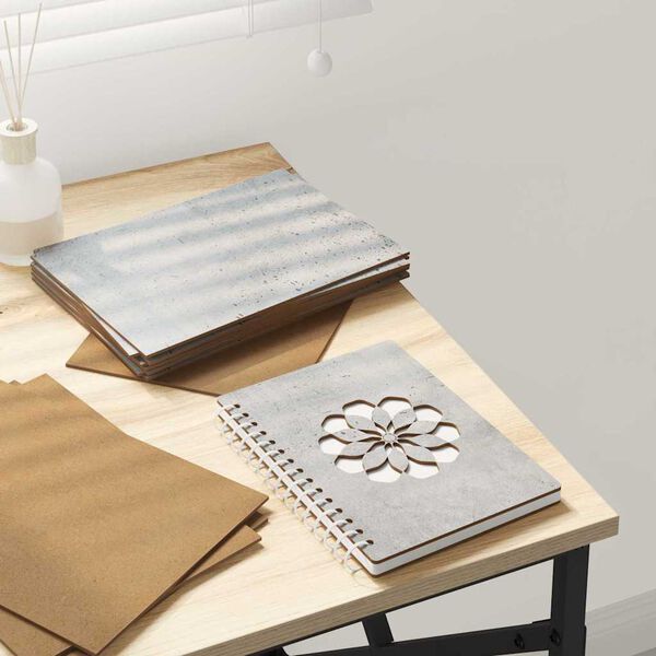 vidaXL Dekoratyvinės Panelės 50 pcs Betono pilka 15 x 21 x 0.27 cm