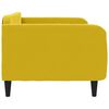 vidaXL Sofa, geltonos spalvos, 100x200cm, aksomas