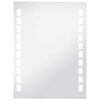 vidaXL Sieninis vonios kambario veidrodis su LED, 60x80cm