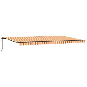 vidaXL I&scaron;traukiama markizė Geltona ir Oranžinė 600 &times; 350 cm