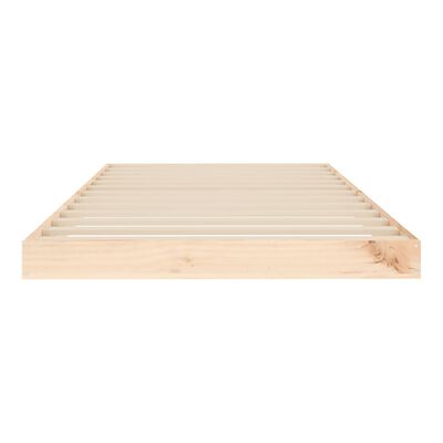 vidaXL Lovos rėmas, 90x190cm, pušies medienos masyvas, vienvietis