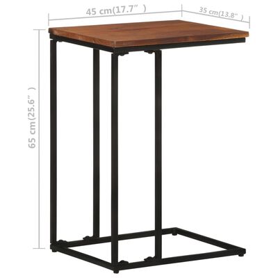 vidaXL Šoninis staliukas, 35x45x65cm, akacijos medienos masyvas