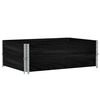 vidaXL Padėklų apvadai, 2vnt., juodi, 120x80cm, pu&scaron;ies masyvas