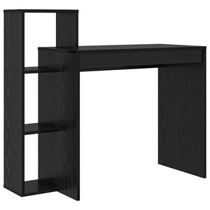 vidaXL Stalas Juodas ąžuolas Apdirbta mediena 100 x 40 x 90 cm