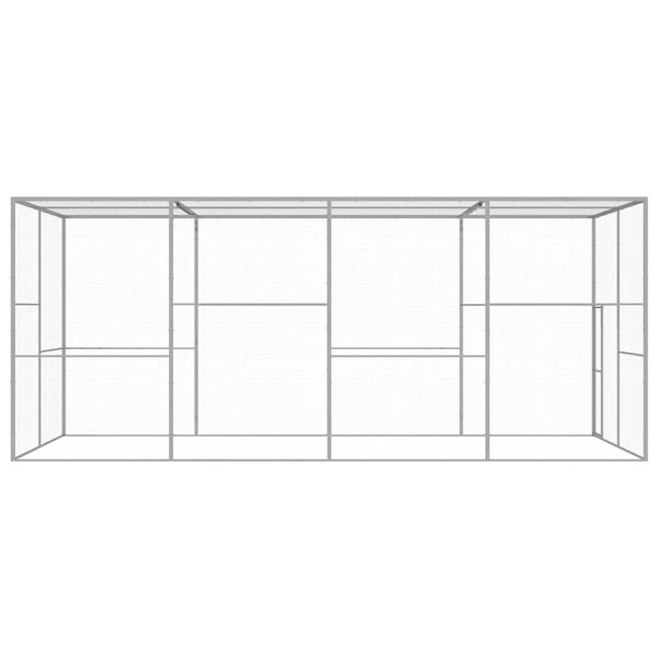 vidaXL Narvas katėms, 6x3x2,5m, galvanizuotas plienas